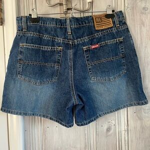 RALPH LAUREN Saturday medium wash denim jean shorts sz 14 5"inseam classic logo